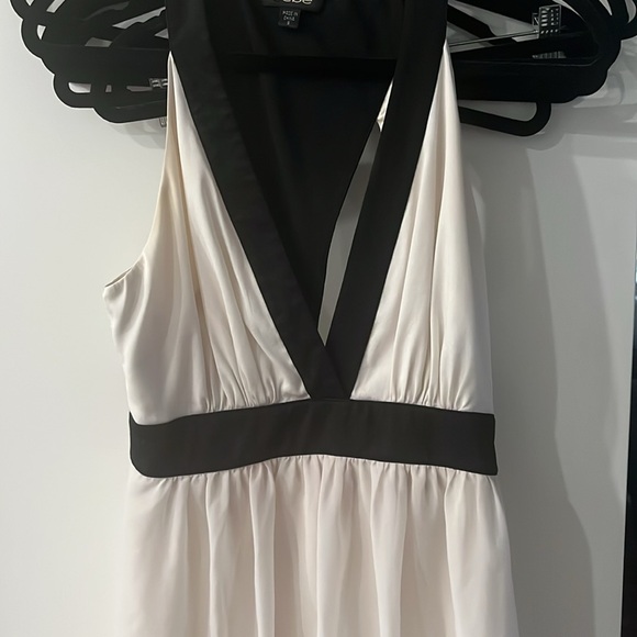 Elegant White and Black Asymmetrical Dress from Bebe - Picture 3 of 3